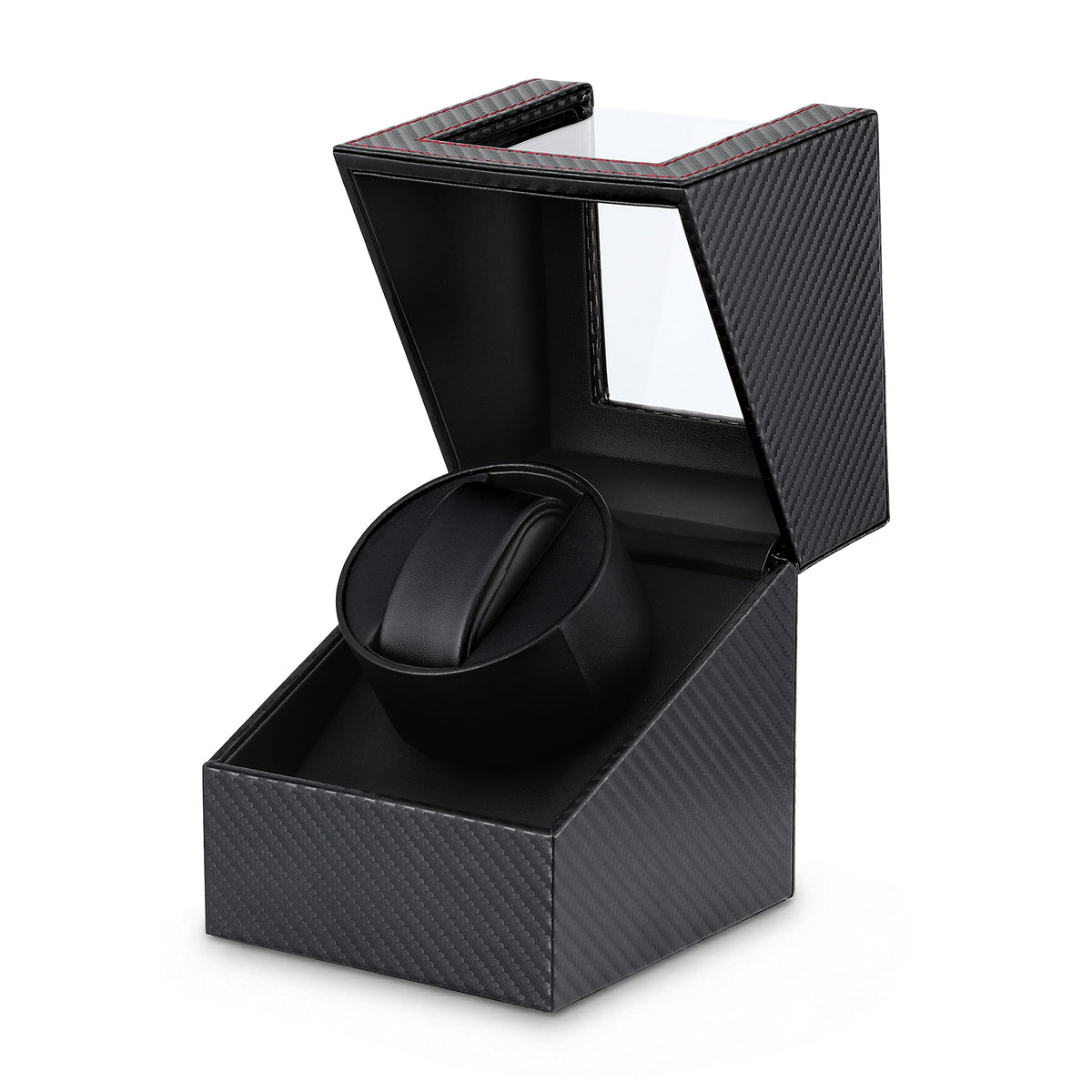 Embellir Watch Winder Box Automatic Single Quiet Carbon Fibre Black