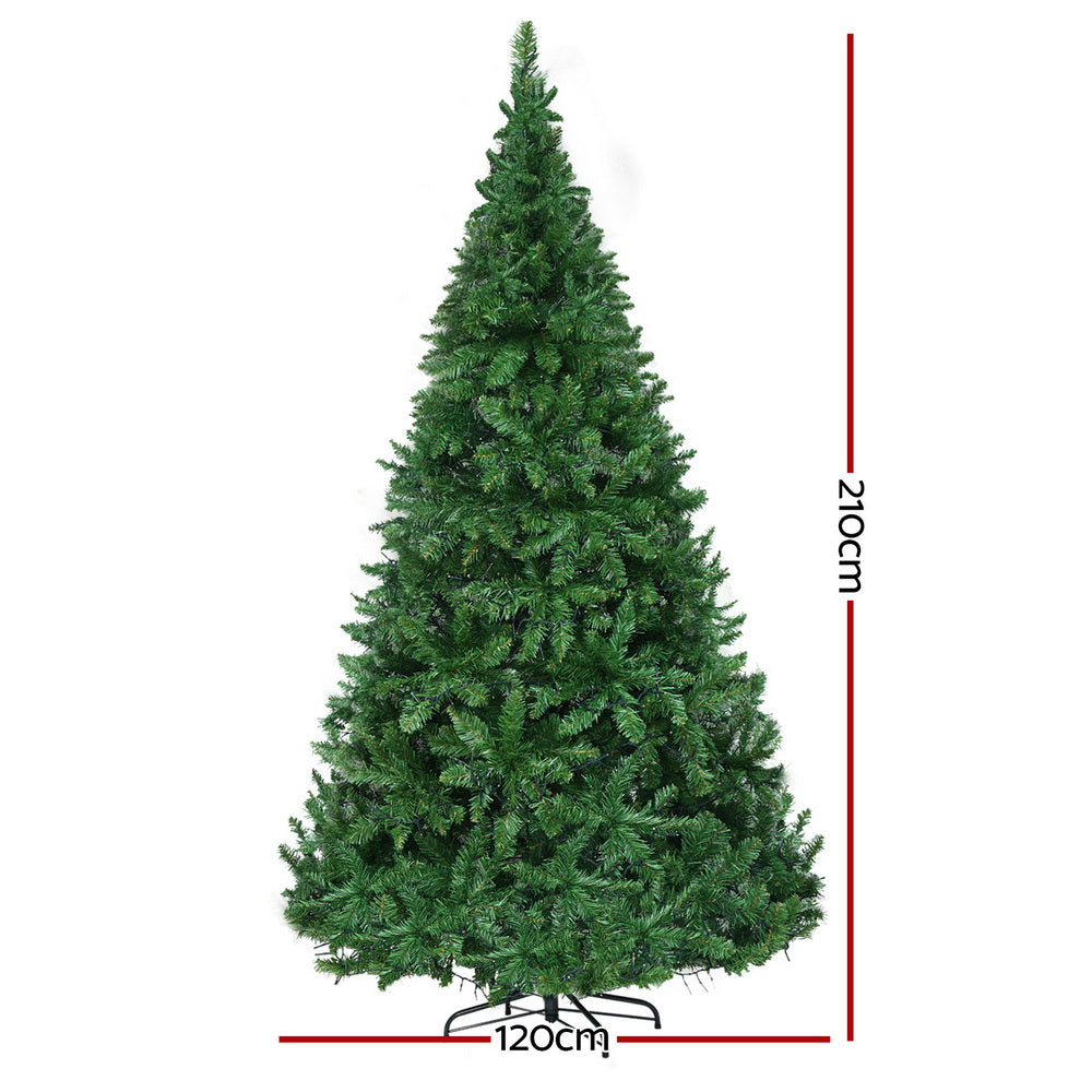 Jingle Jollys Christmas Tree 2.1m Xmas Tree Decorations 1134 LEDs-QLD_Metro