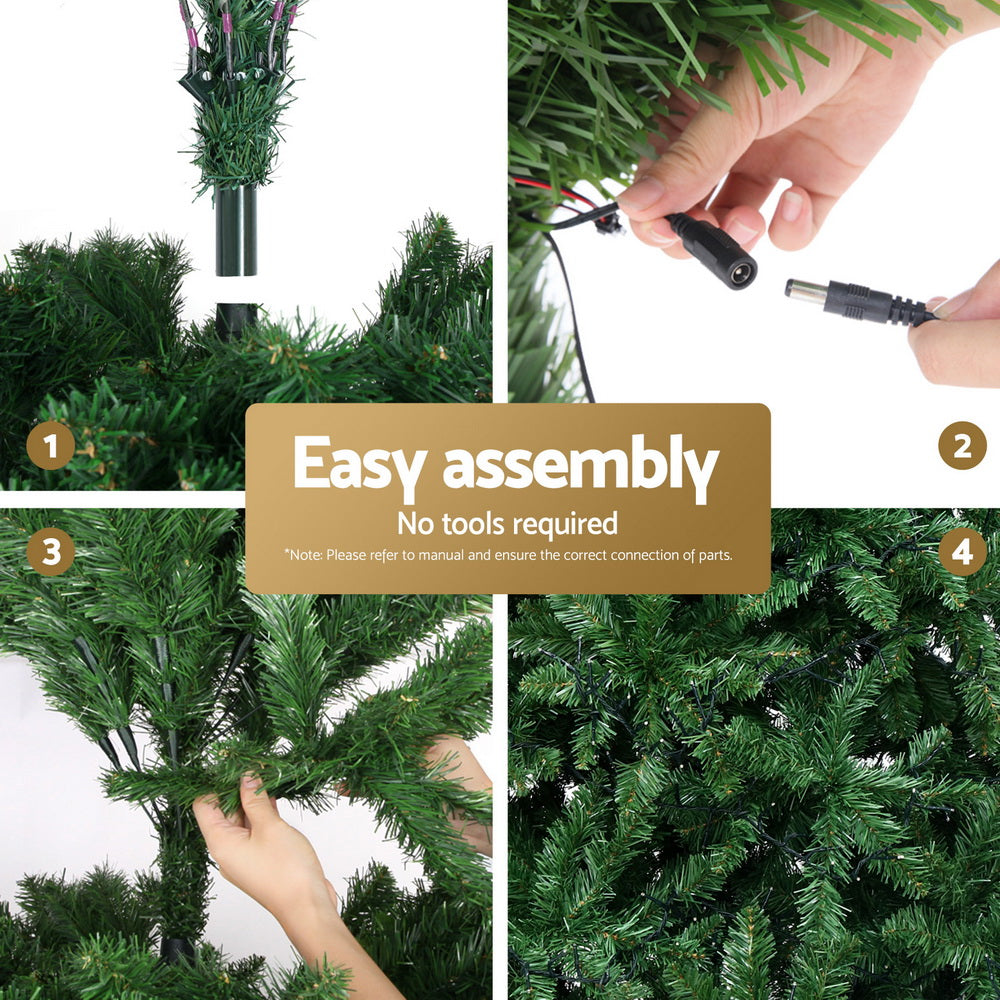 Jingle Jollys Christmas Tree 2.1m Xmas Tree Decorations 1134 LEDs-QLD_Metro