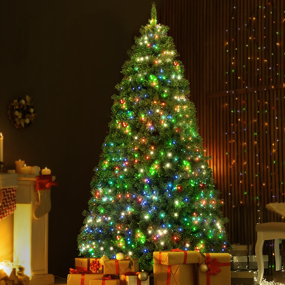 Jingle Jollys Christmas Tree 1.8m RGB Remote LED Tree Party Decoration 890 Tips-VIC_Rural