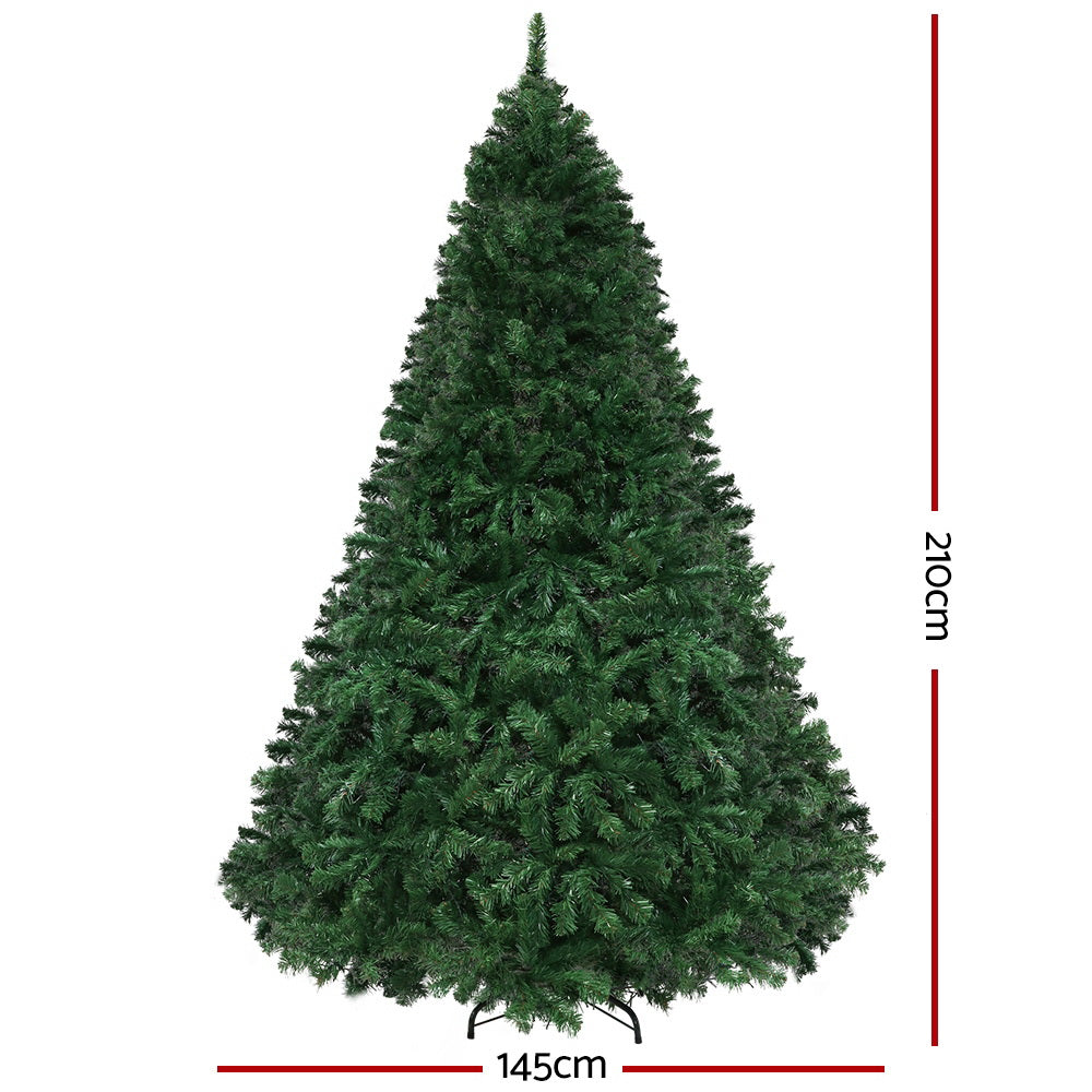 Jingle Jollys Christmas Tree 2.1m Xmas Tree Decor 2800 LED Lights 8 Modes-NSW_Rural