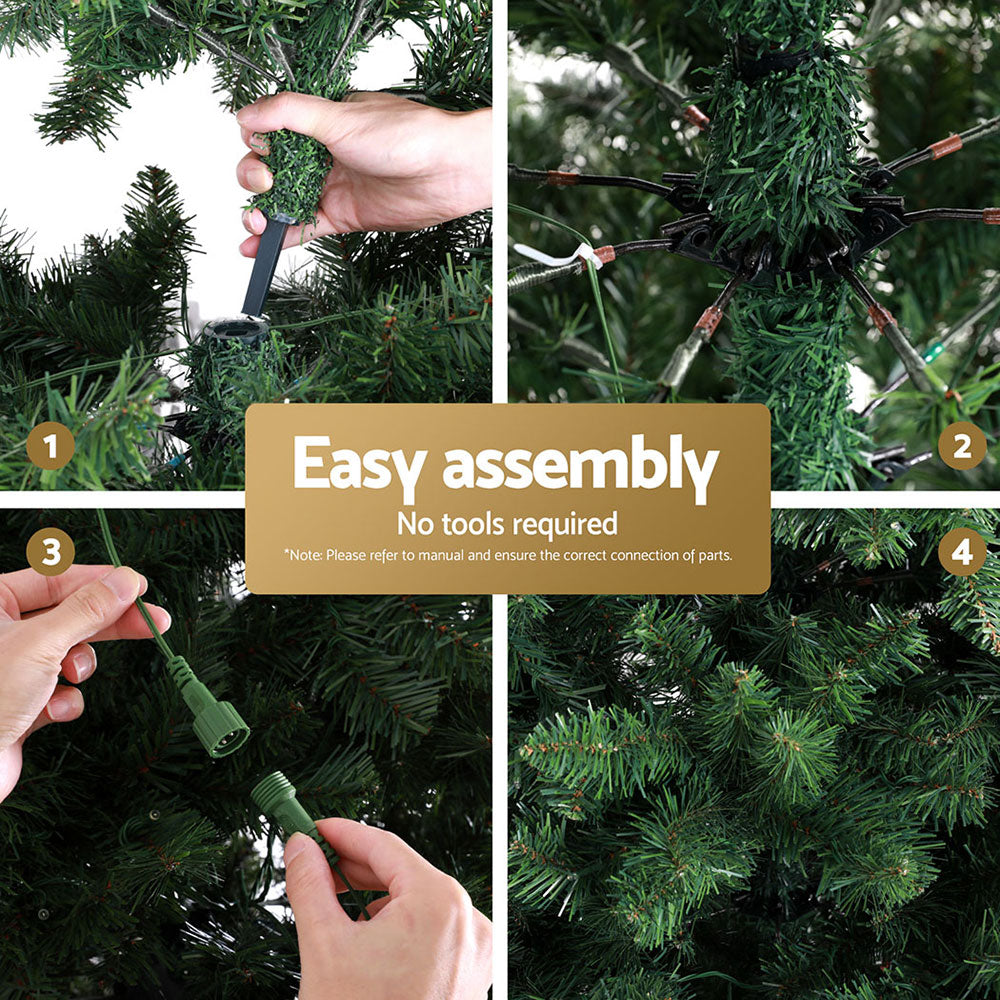 Jingle Jollys Christmas Tree 2.7M LED Xmas Tree Party Decorations 2590 Tips-QLD_Rural