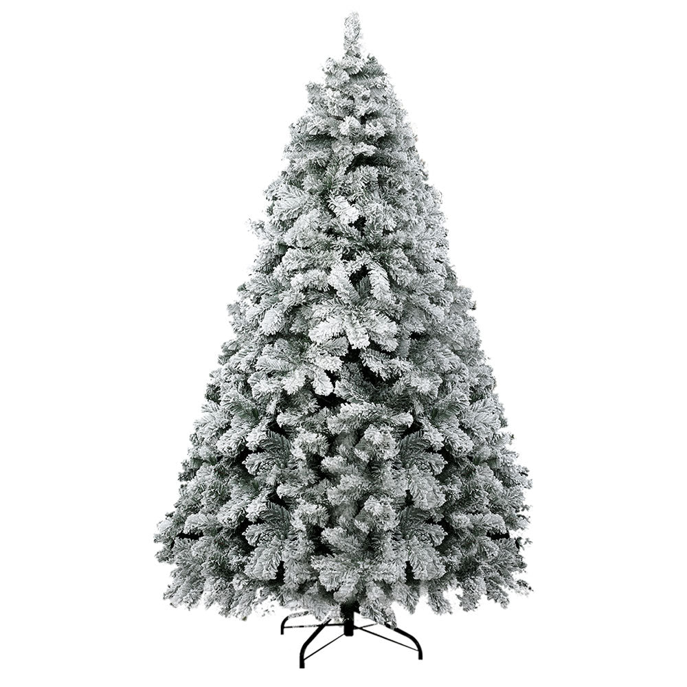 Jingle Jollys Christmas Tree 2.1m Snow Flocked Xmas Tree Decorations 780 Tips-NSW_Metro