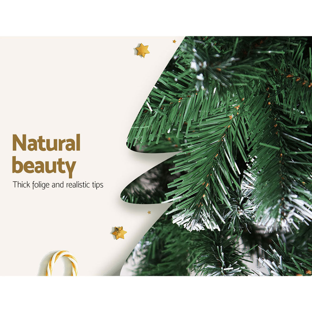 Jingle Jollys Christmas Tree 2.1m Snowy Xmas Tree Decoration 905 Tips-VIC_Metro