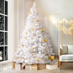 Jingle Jollys Christmas Tree 2.1m 1000 White Tips Xmas Tree Decorations-NSW_Metro
