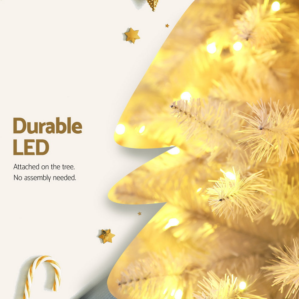 Jingle Jollys Christmas Tree 2.1m 500 LED Xmas Tree Decorations White 1260 Tips-ACT