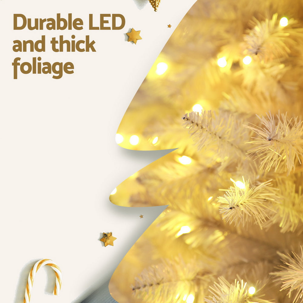 Jingle Jollys Christmas Tree 2.1m RGB Remote Xmas Party Decorations 1310 Tips-SA_Metro