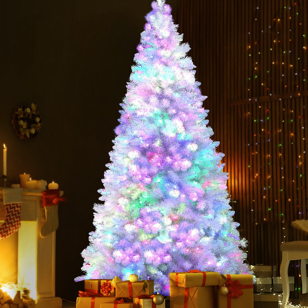 Jingle Jollys Christmas Tree 2.1m RGB Remote Xmas Party Decorations 1310 Tips-SA_Metro