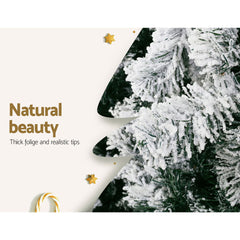 Jingle Jollys Christmas Tree 2.4m Snow Flocked Xmas Tree Decorations 1165 Tips-WA_Rural