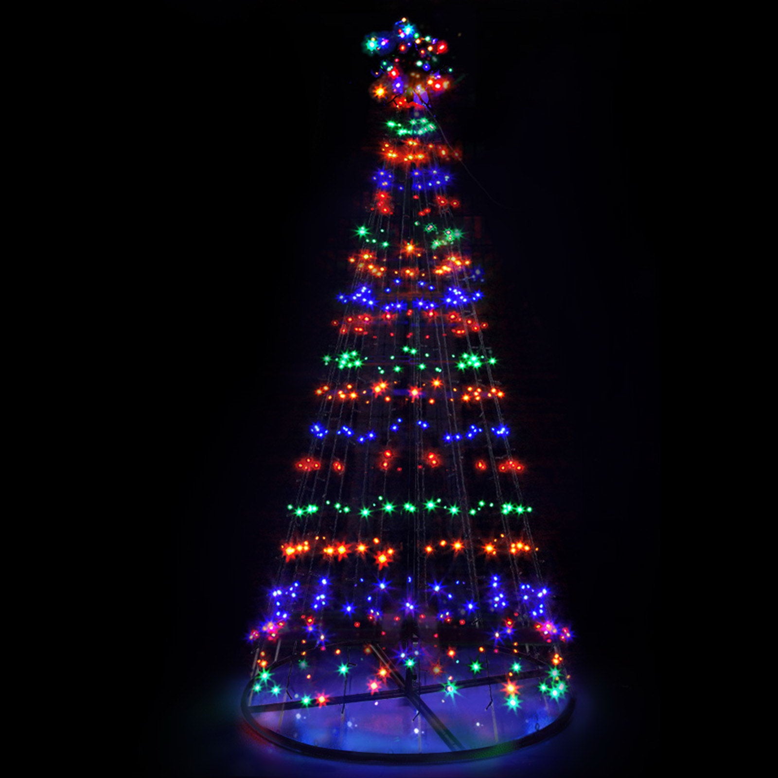 2.1M Christmas Tree 264 LED Solar Jingle Jollys-NSW_Metro