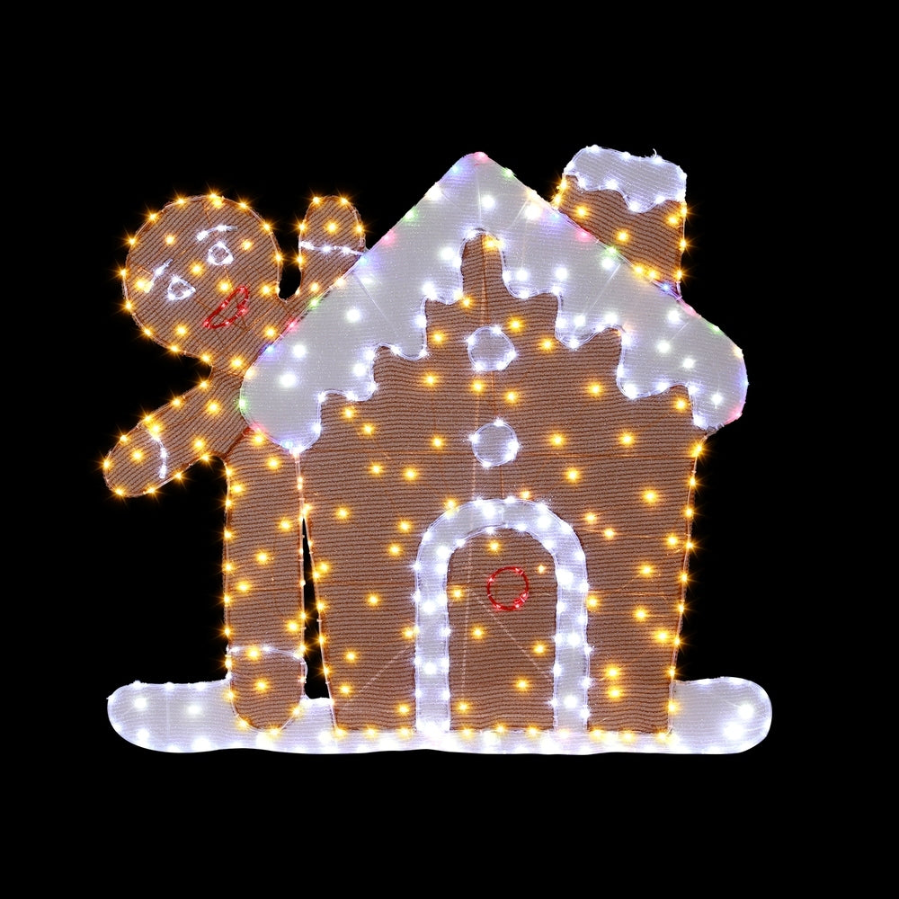 330 LED Christmas Lights Gingerbread Motif Fairy Light Decoration Jingle Jollys-NSW_Rural