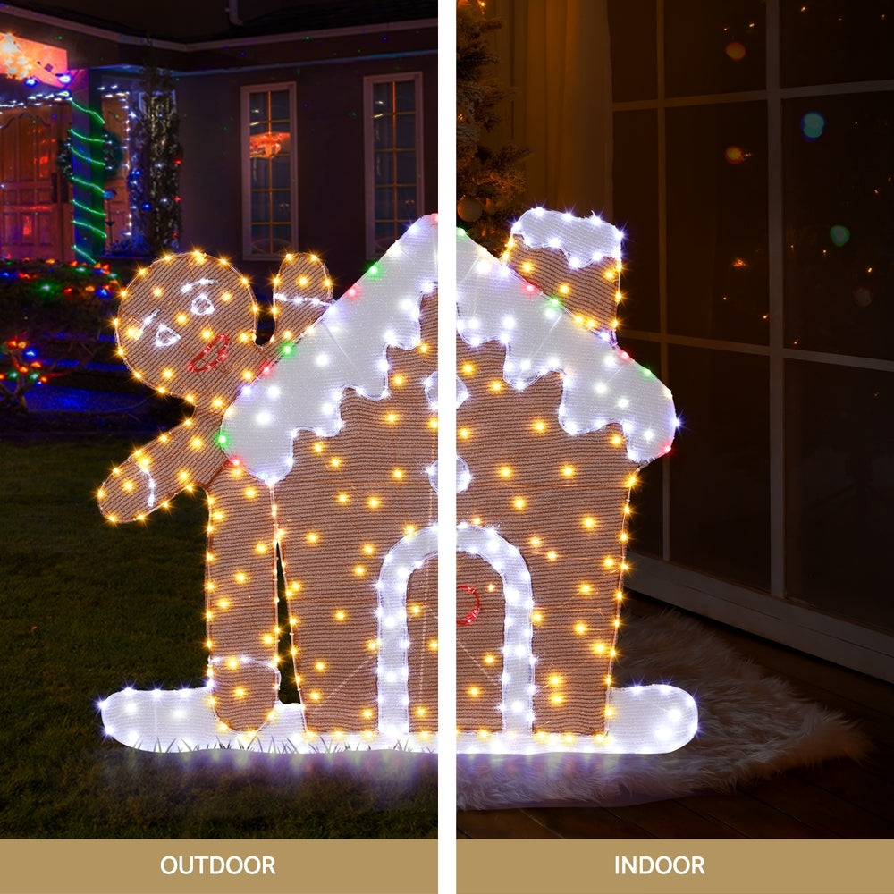 330 LED Christmas Lights Gingerbread Motif Fairy Light Decoration Jingle Jollys-NSW_Metro