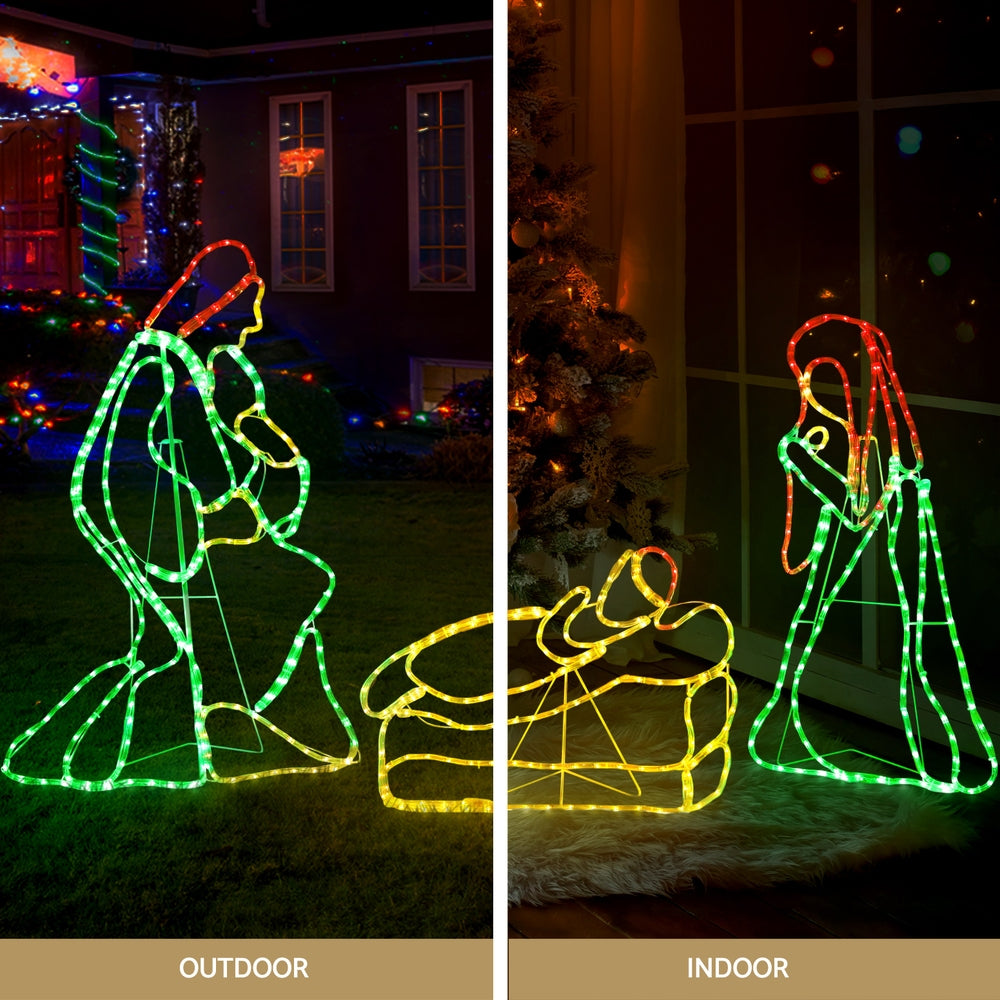 1.12M Christmas Lights Motif 552 LED Rope Light Outdoor Decoration Jingle Jollys-NSW_Metro