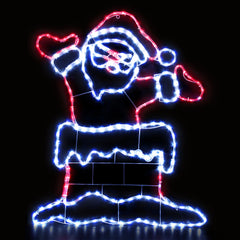 1M Christmas Lights 248 LED Santa Motif Light Decorations Jingle Jollys-VIC_Rural