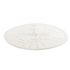 Jingle Jollys Christmas Tree Skirt 120cm Knitted Xmas Tree Ornaments Decor Beige