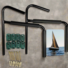 2Pcs Kayak Wall Rack Carrier Canoe Paddle Surfboard Holder Wall Mount Shelf-TAS_Metro