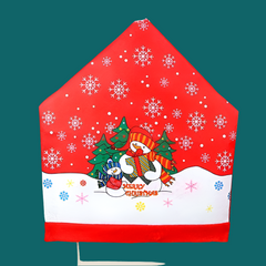 10x Christmas Chair Covers Dinner Table Santa Hat Snowman Home D̩cor Ornaments, Snowman (10 Chair Covers)-QLD_Metro