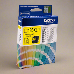 BROTHER LC-135XLY Yellow Ink Cartridge - MFC-J6520DW/J6720DW/J6920DW and DCP-J4110DW/MFC-J4410DW/J4510DW/J4710DW - 1200 pages