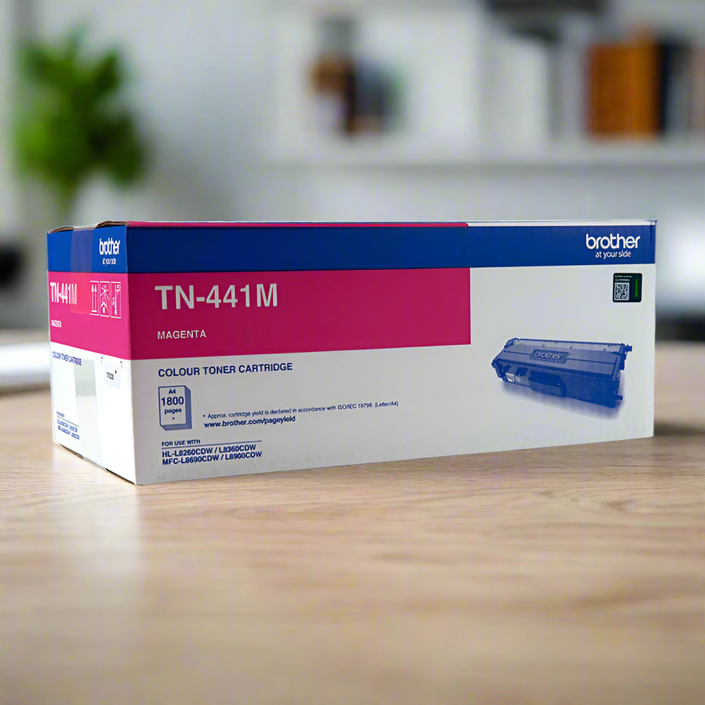 BROTHER TN-441M Colour Laser Toner - Magenta Standard Cartridge- HL-L8260CDN/8360CDW MFC-L8690CDW/L8900CDW - 1,800 Pages