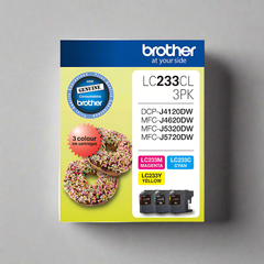 Brother LC-233 Colour Value Pack Cyan, Magenta, Yellow 3 Cartridges