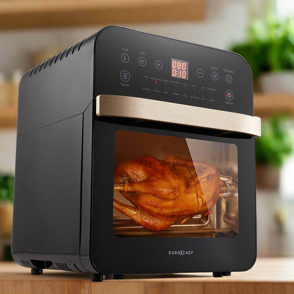 EUROCHEF 16L Air Fryer Electric Digital Airfryer Rotisserie Dry Large Big Cooker-NSW_Rural