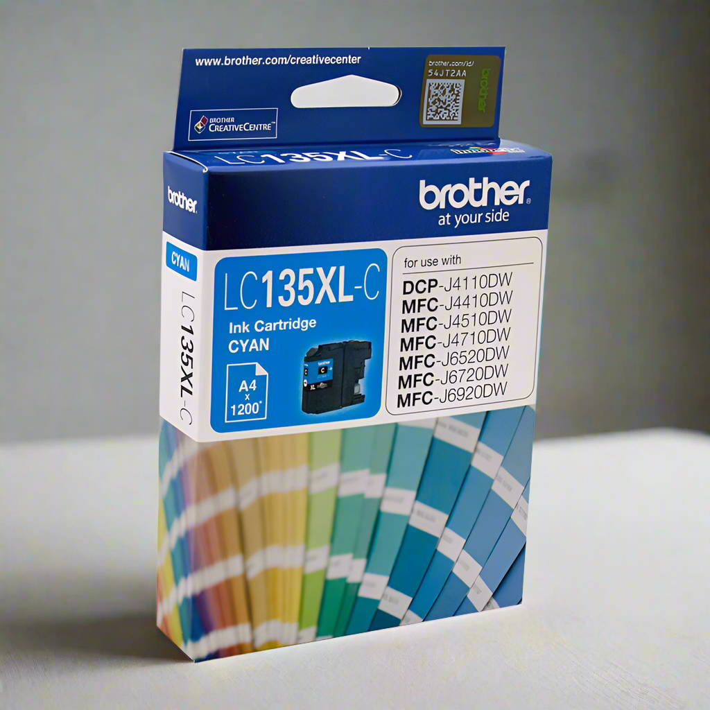 BROTHER LC-135XLC Cyan Ink Cartridge - MFC-J6520DW/J6720DW/J6920DW and DCP-J4110DW/MFC-J4410DW/J4510DW/J4710DW - up to 1200 pages