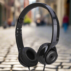 Black Holysmoke Motif On Ear Foldable Headphones