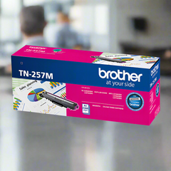 Brother TN-257M Magenta High Yield Toner Cartridge to Suit - HL-3230CDW/3270CDW/DCP-L3015CDW/MFC-L3745CDW/L3750CDW/L3770CDW 2,300 Pages