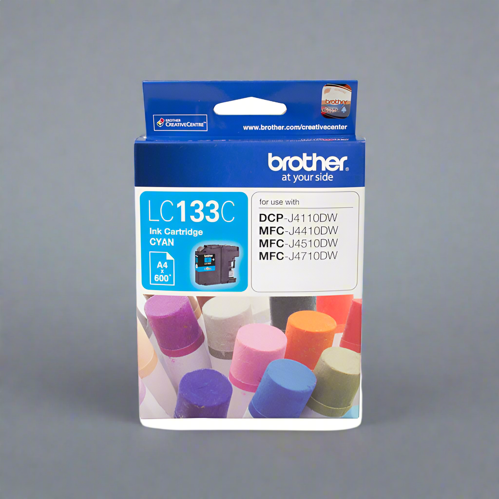 Brother LC-133C Original Cyan Ink Cartridge - 600 Pages