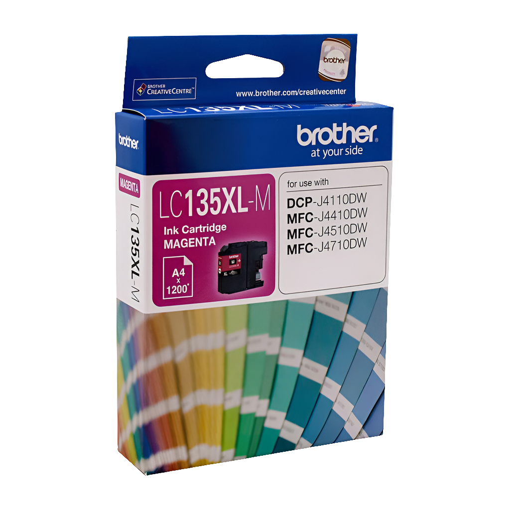 BROTHER LC-135XLM Magenta Ink Cartridge - MFC-J6520DW/J6720DW/J6920DW and DCP-J4110DW/MFC-J4410DW/J4510DW/J4710DW - up to 1200 pages