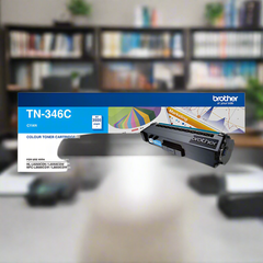 BROTHER TN-346C Colour Laser Toner - High Yield Cyan - HL-L8250CDN/8350CDW MFC-L8600CDW/L8850CDW - 3500 Pages