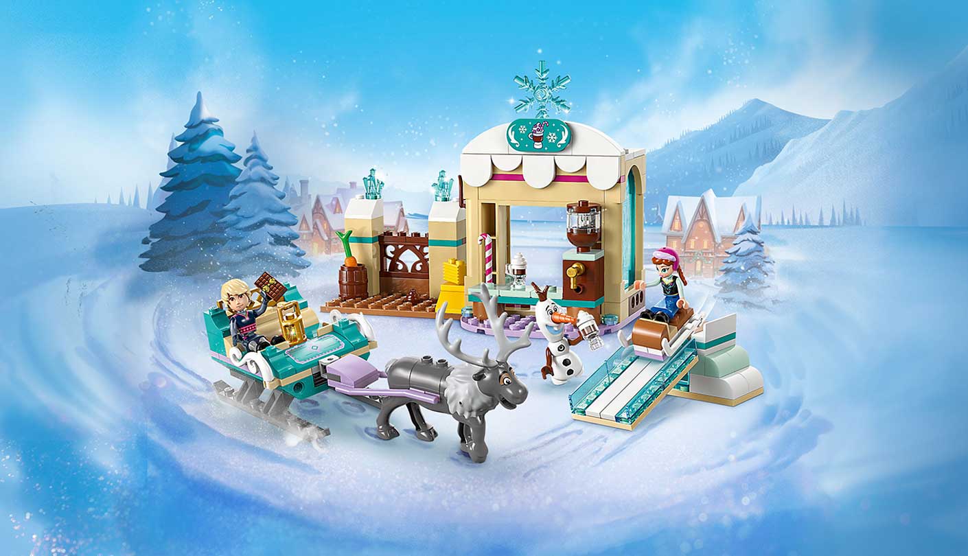 LEGO Disney Frozen Anna’s Sleigh Adventure Buildable Model Toy Kit 43256