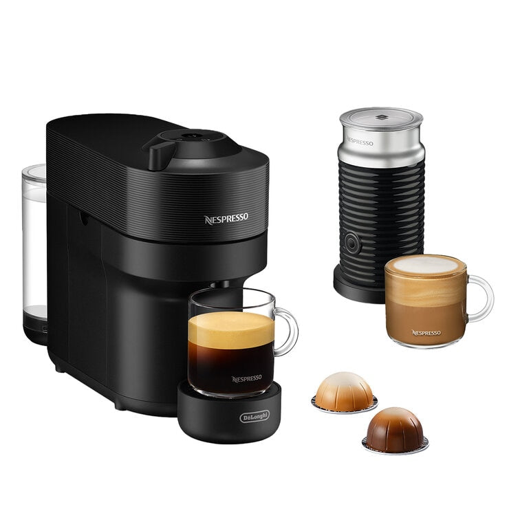 Nespresso De'Longhi Vertuo POP Coffee Machine Bundle Black ENV90