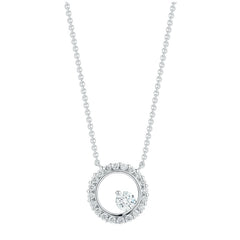 18KT White Gold Diamond Pendant 0.45ctw