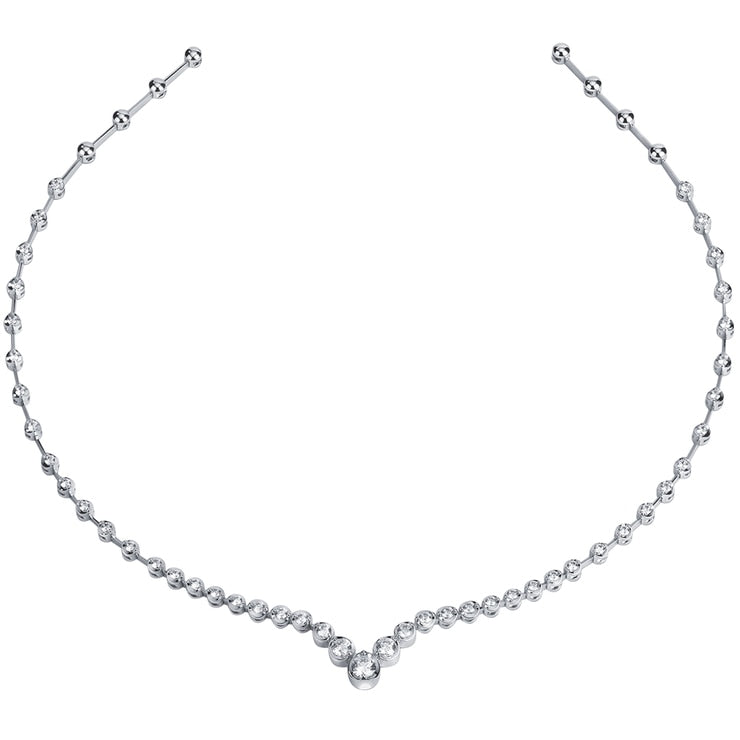 18KT White Gold 1.65ctw Diamond Necklace