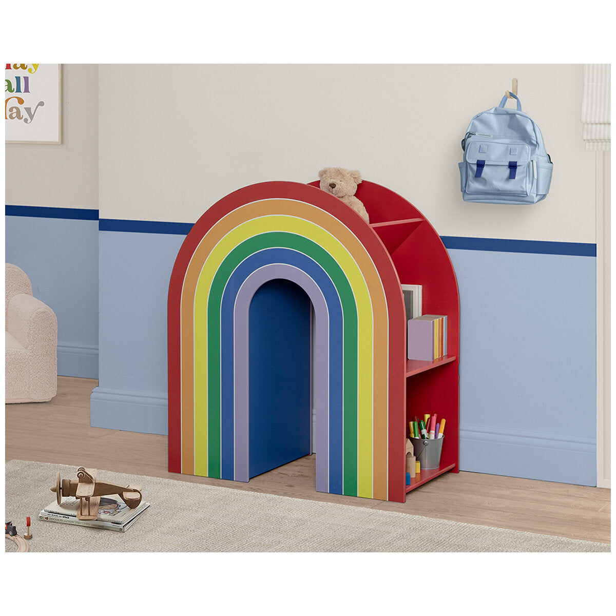 Delta Children Rainbow Bookcase