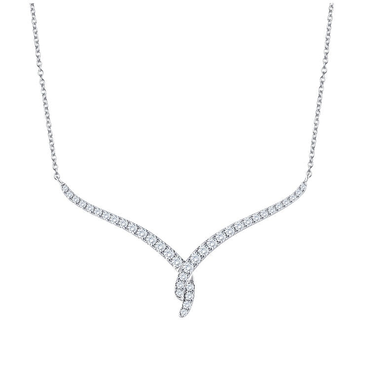 18KT White Gold 0.72ctw Diamond Necklace