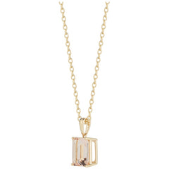 18KT Yellow Gold Morganite Pendant