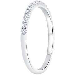 18KT White Gold 0.17ctw Diamond Single Row Ring