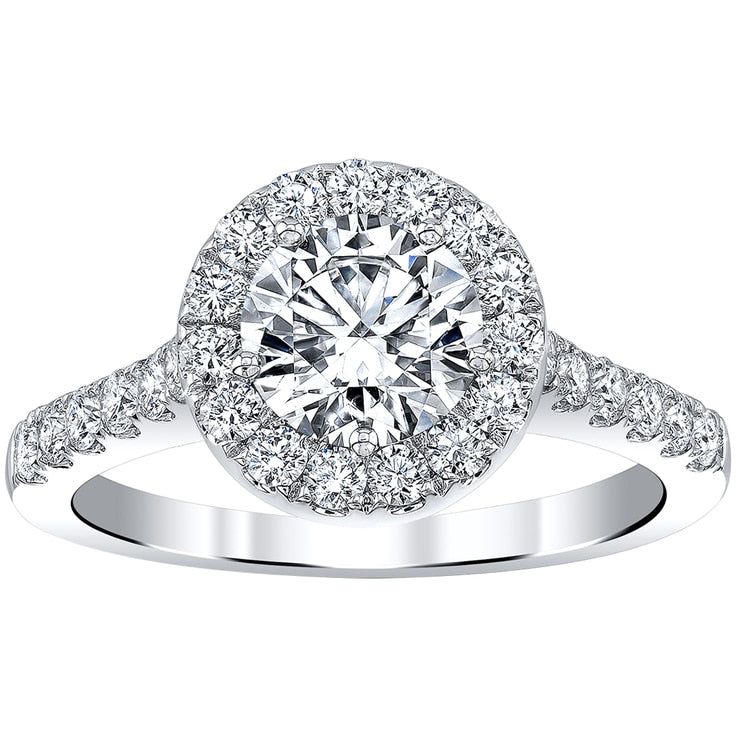 18KT White Gold 2.16ctw Diamond Bridal Set With 1.00ctw Centre Ring