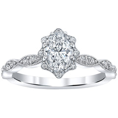 18KT White Gold 1.00ctw Diamond Bridal Ring Set