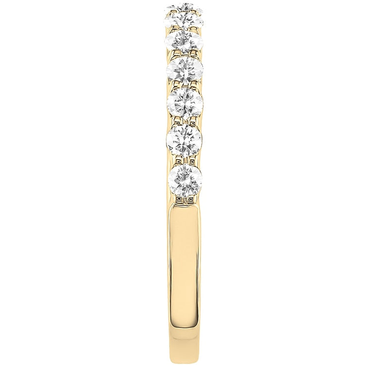 18KT Yellow Gold Round Brilliant Cut 0.45ctw Diamond Ring