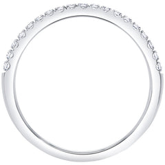 18KT White Gold 0.17ctw Diamond Single Row Ring
