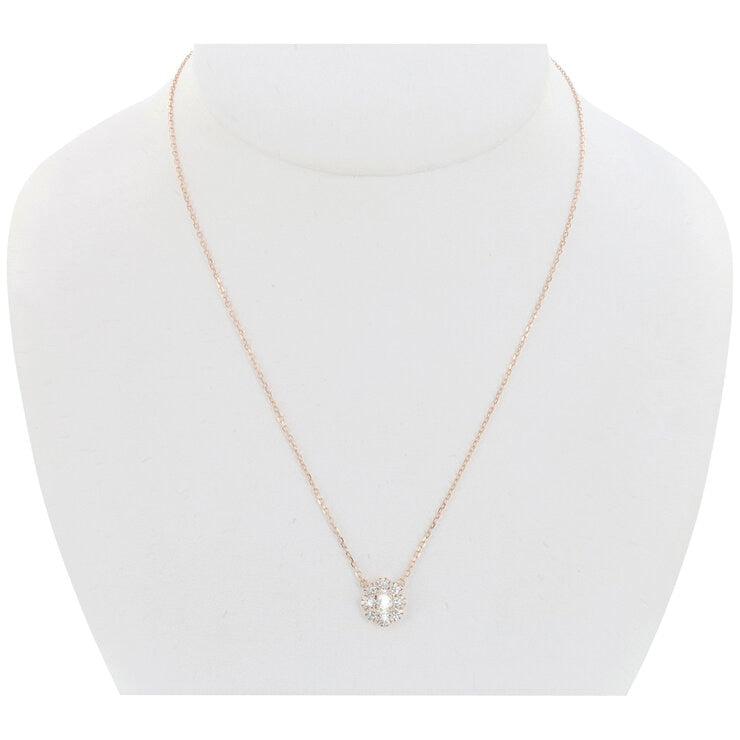 18KT Rose Gold 1.00ctw Diamond Fashion Necklace