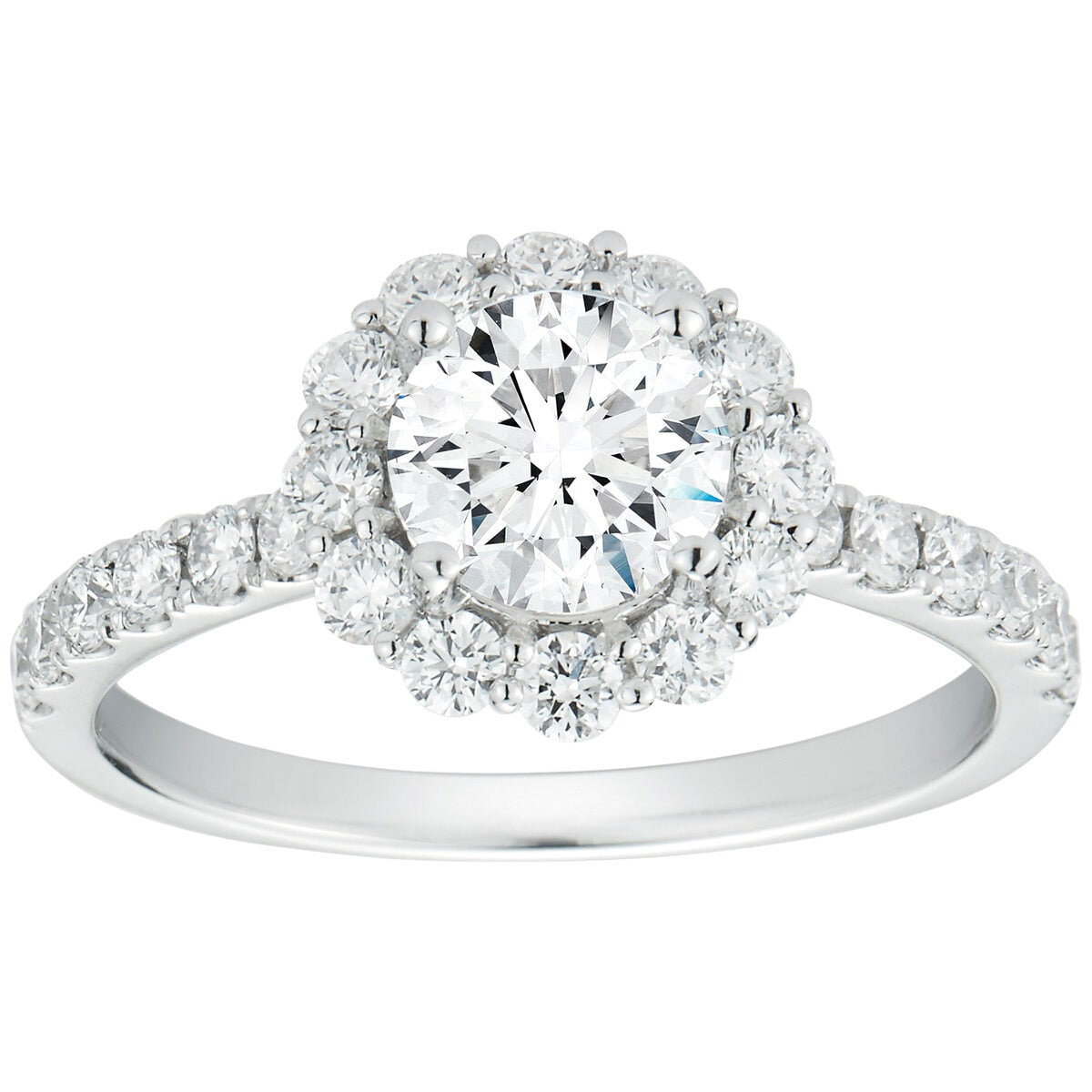 18KT White Gold 2.10ctw Diamond Bridal Set