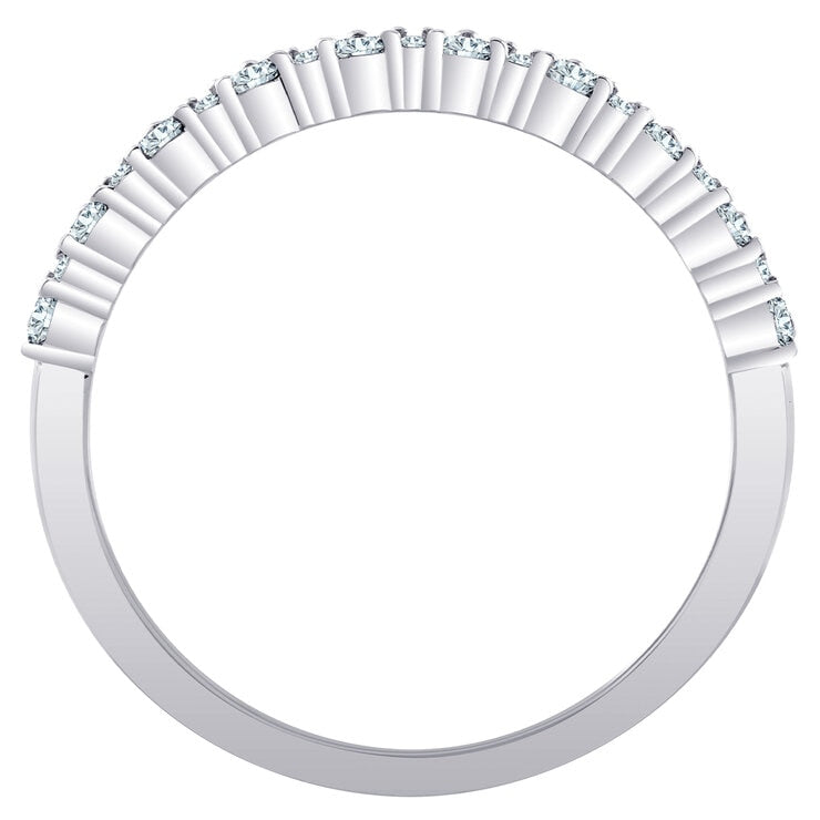 18KT White Gold 1.00ctw Round Brilliant Cut Diamond Anniversary Ring