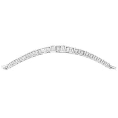 18KT White Gold 0.75ctw Round Diamond Adjustable Bracelet