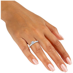 18KT White Gold 0.50ctw Round Diamond Solitaire Ring