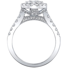 18KT White Gold 2.16ctw Diamond Bridal Set With 1.00ctw Centre Ring
