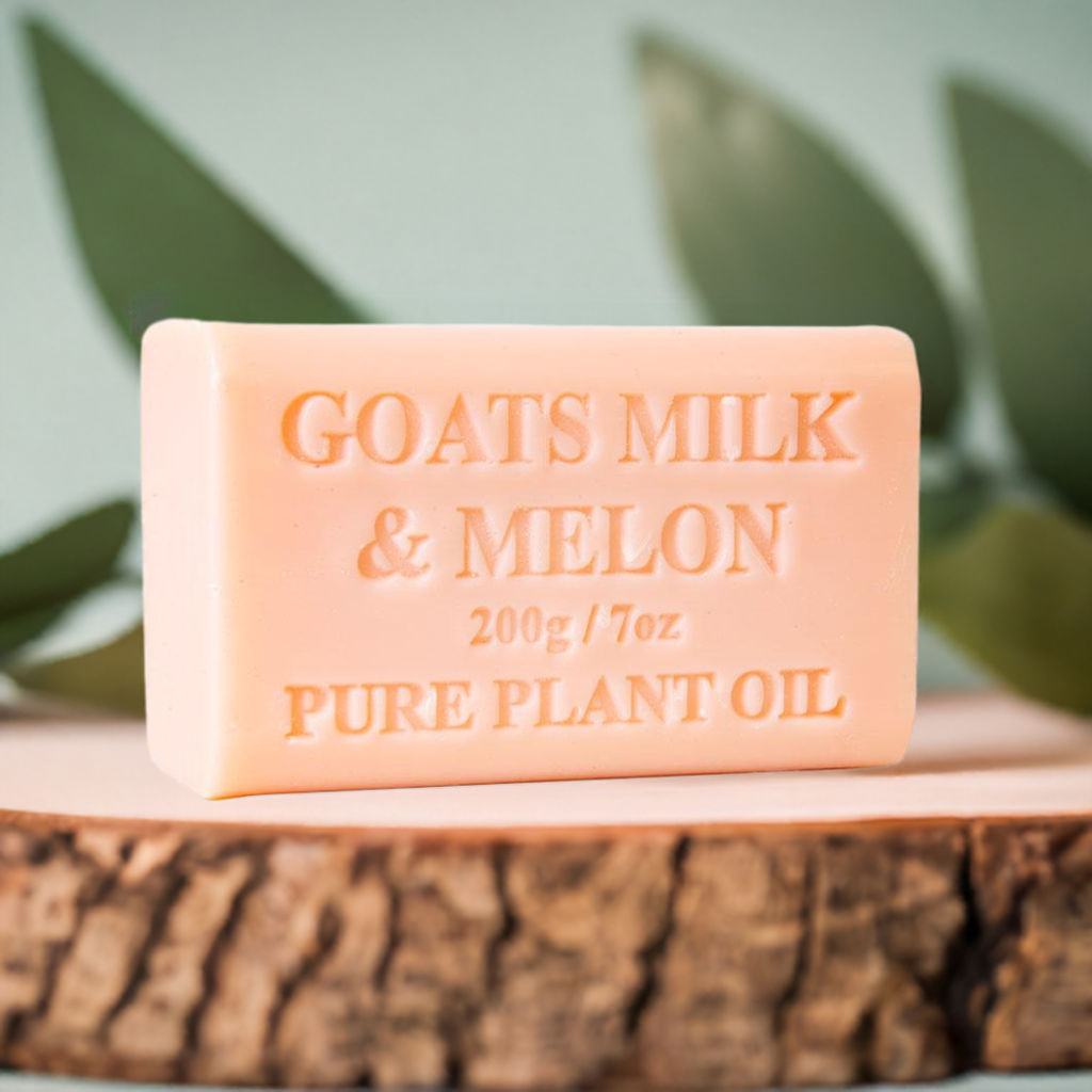 2x 200g Goats Milk Soap Bars - Melon Scent Pure Natural Australian Skin Care